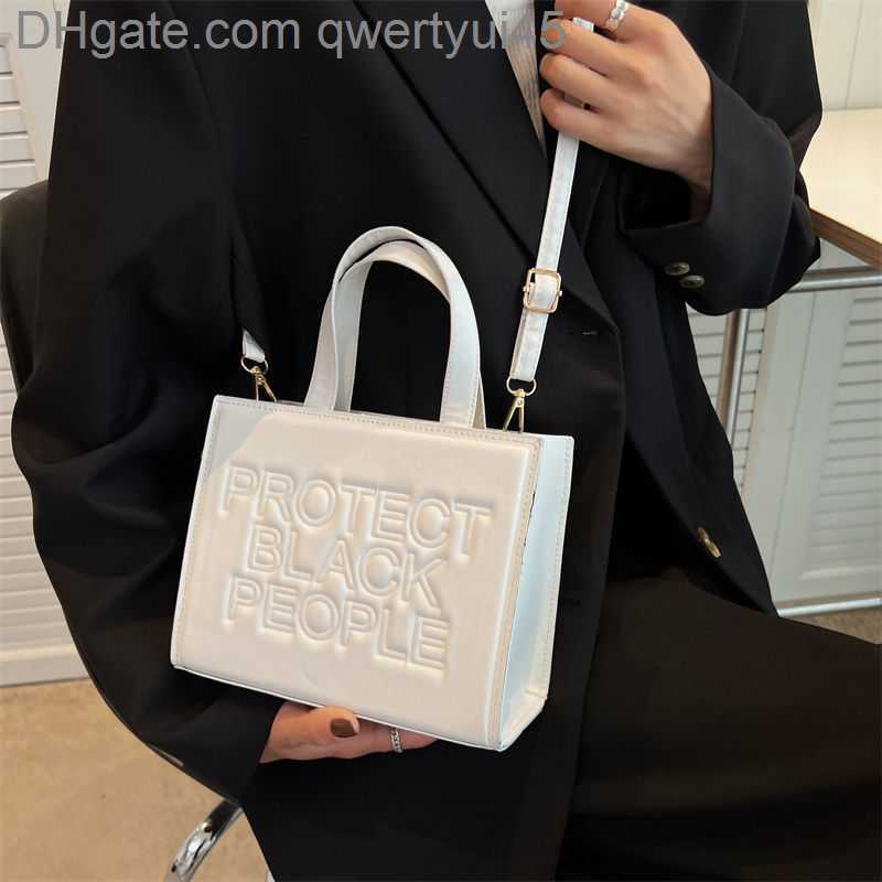 

qwertyui45 Totes Women Handbags Fashion Letters Tote Bag Designer Luxury Pu Leather Shoulder Crossbody Bags Protect Black People Shopper Bag Men 031723H, Blue