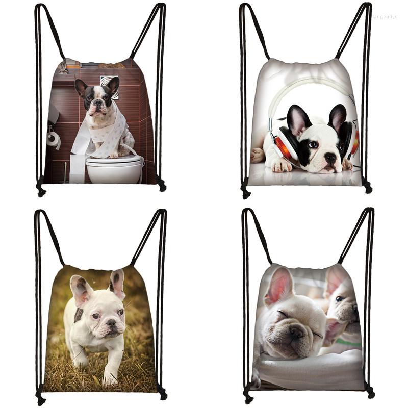 

Shopping Bags Cute Dog Print Drawstring Bag Women Travel Teenager School Brown Girl And Boy Backpack Fashion Female Storage To280, Skdafr02