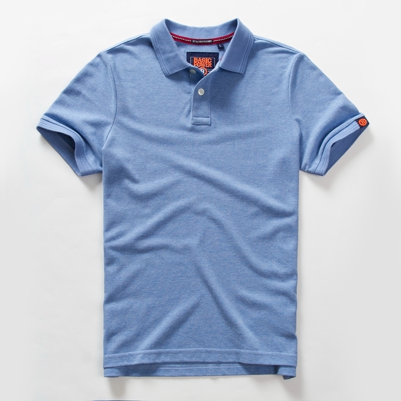 

Men's Polos Summer Mens Polo shirts Cotton Shirts Short Sleeve Letter Embroidered Emblem Simple Shirt for Male Size M-3XL BP6900 230317, Flower blue