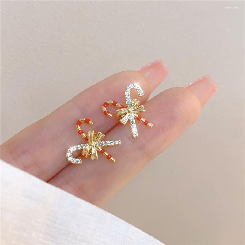 

Hoop Earrings Fashion Niche Design Sense Of High-End Retro Coffee Color Bow Love Female Round Face Thin Earring Jewelry Gift