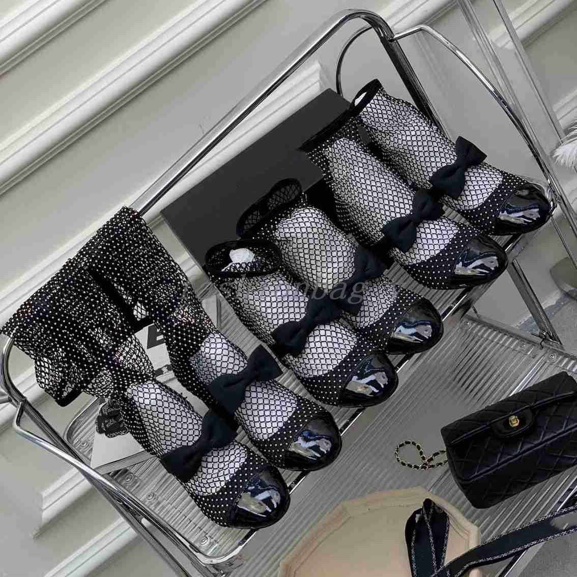 

Designer Women Sandals Fisherman High Heel Pointed High Heel Shoes Cutout Sexy Shoes Bow Decorative One Step Mid Waist High Waist Shoes, #1