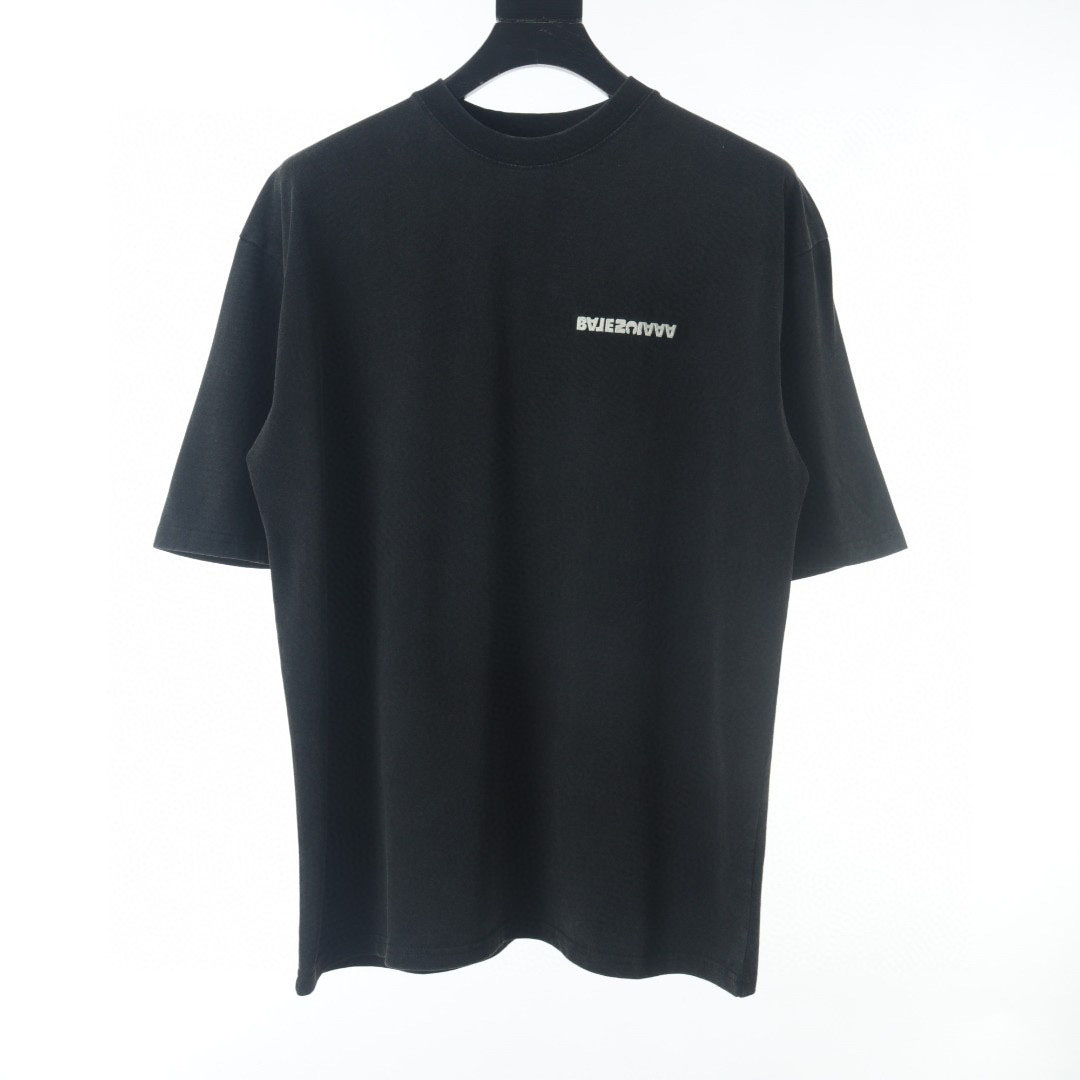 

Men's Plus Tees & Polos Round neck embroidered and printed polar style summer wear with street pure cotton e112t