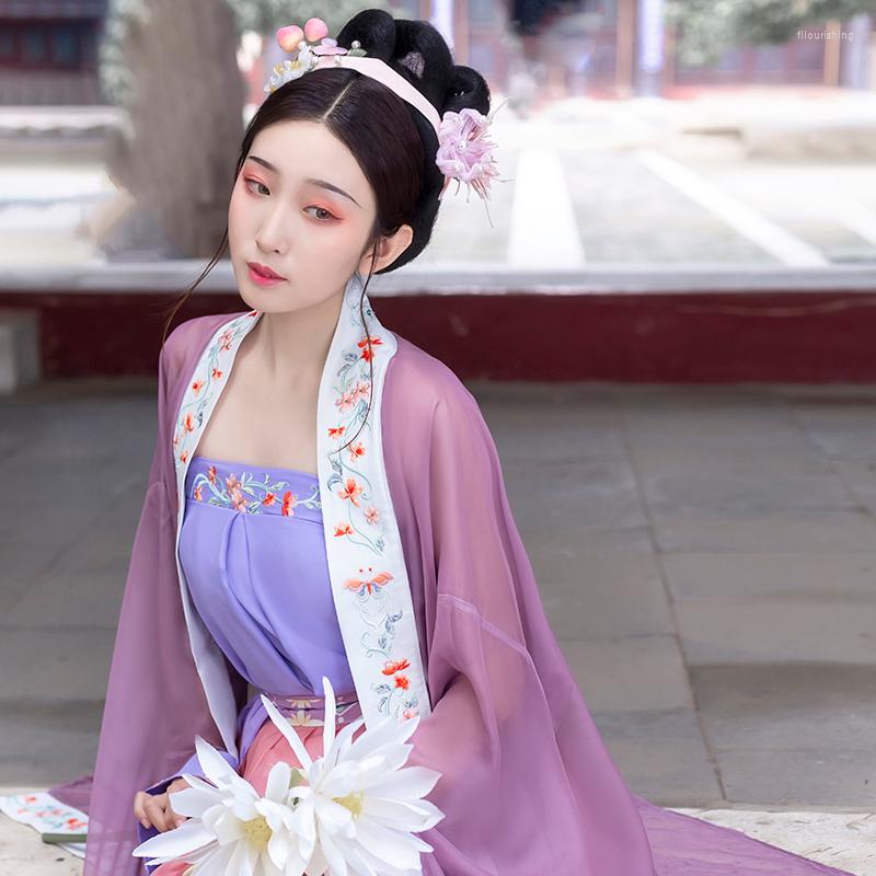 

Stage Wear Chinese Style Fairy Hanfu Dress Cosplay Ancient Traditional Elegant Tang Dynasty Princess Performance Costumes SL4174, Style 4 3pcs
