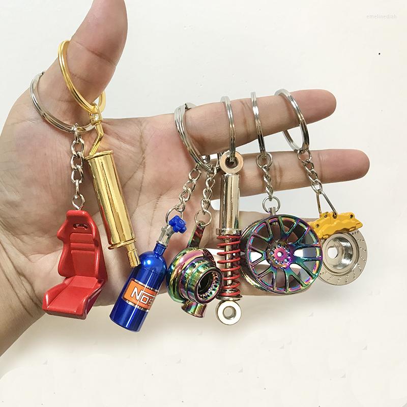 

Keychains Fashion Simulation Car Key Chain Brake Disc Absorber Gearbox Pendant