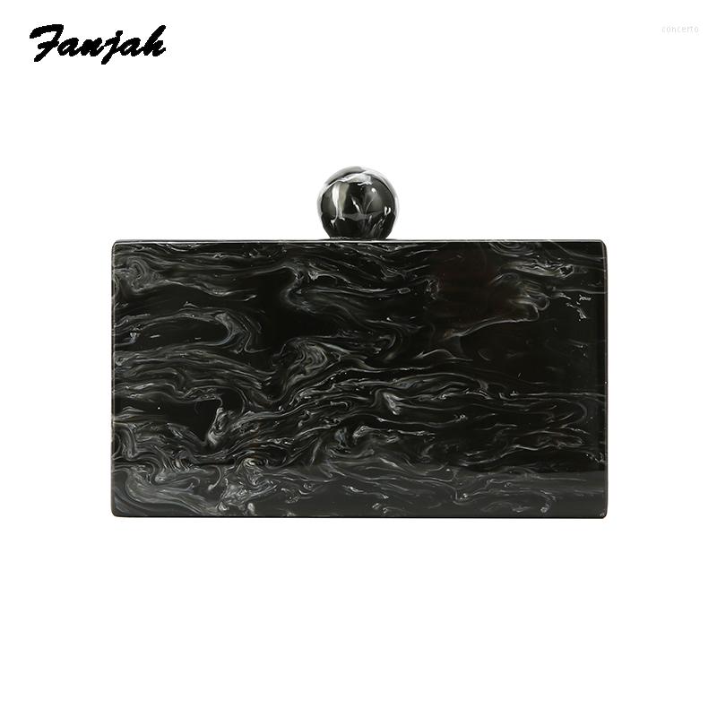 

Shoulder Bags Marble Pearl Black Big Round Acrylic Clasp Clutch Women Messenger Bag Lady Small Crossbody Girls, As picture show