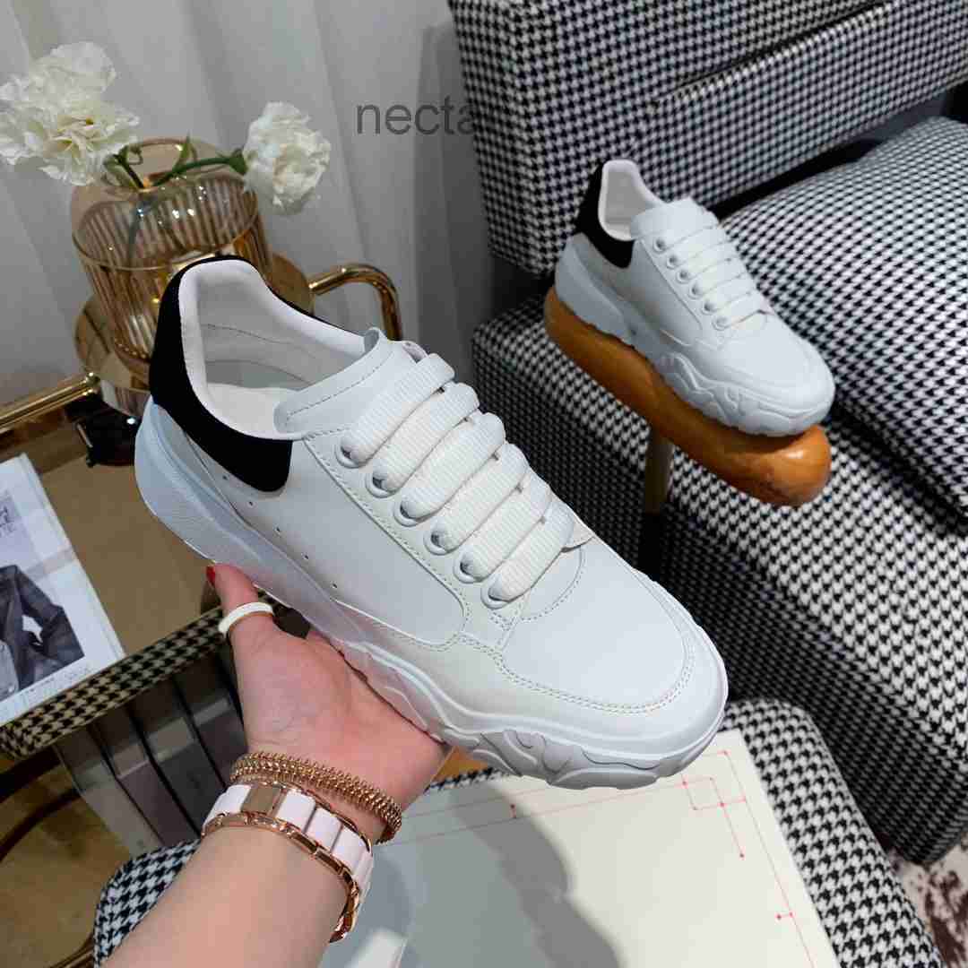 

MC 5A Women's Court Trainer shoes in white black mc queens Patchouli designer mens shoe alexander fashion quality high lace up OG, 4 blue suede tail