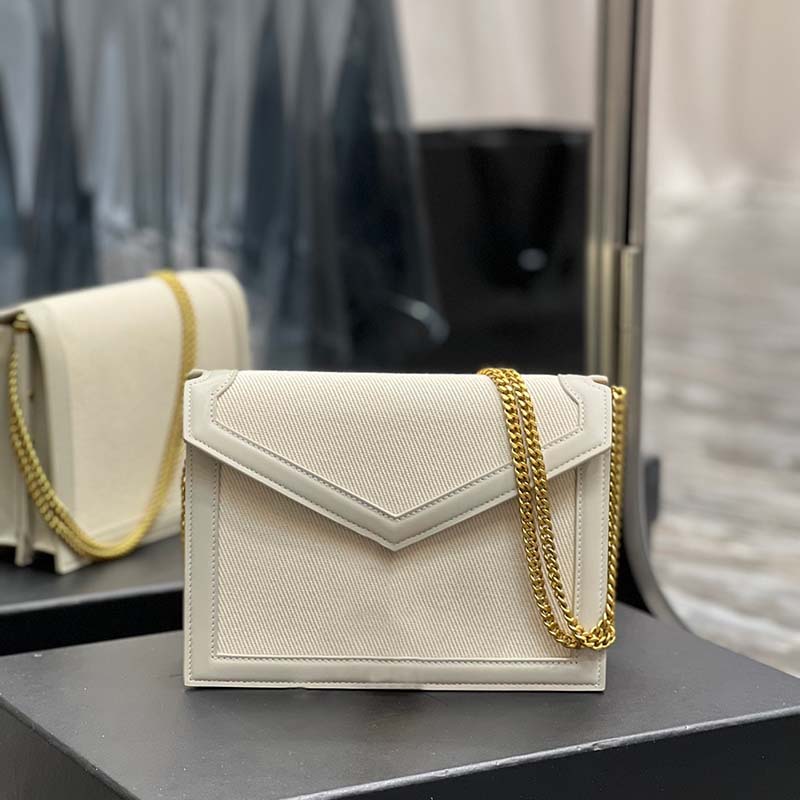 

Luxurys messenger bag Designer Bags Handbags Shoulder metal chain gold silver women Handbag Leather bag Flip cover diagonal Messenger Crossbody Handbag Purse, White2