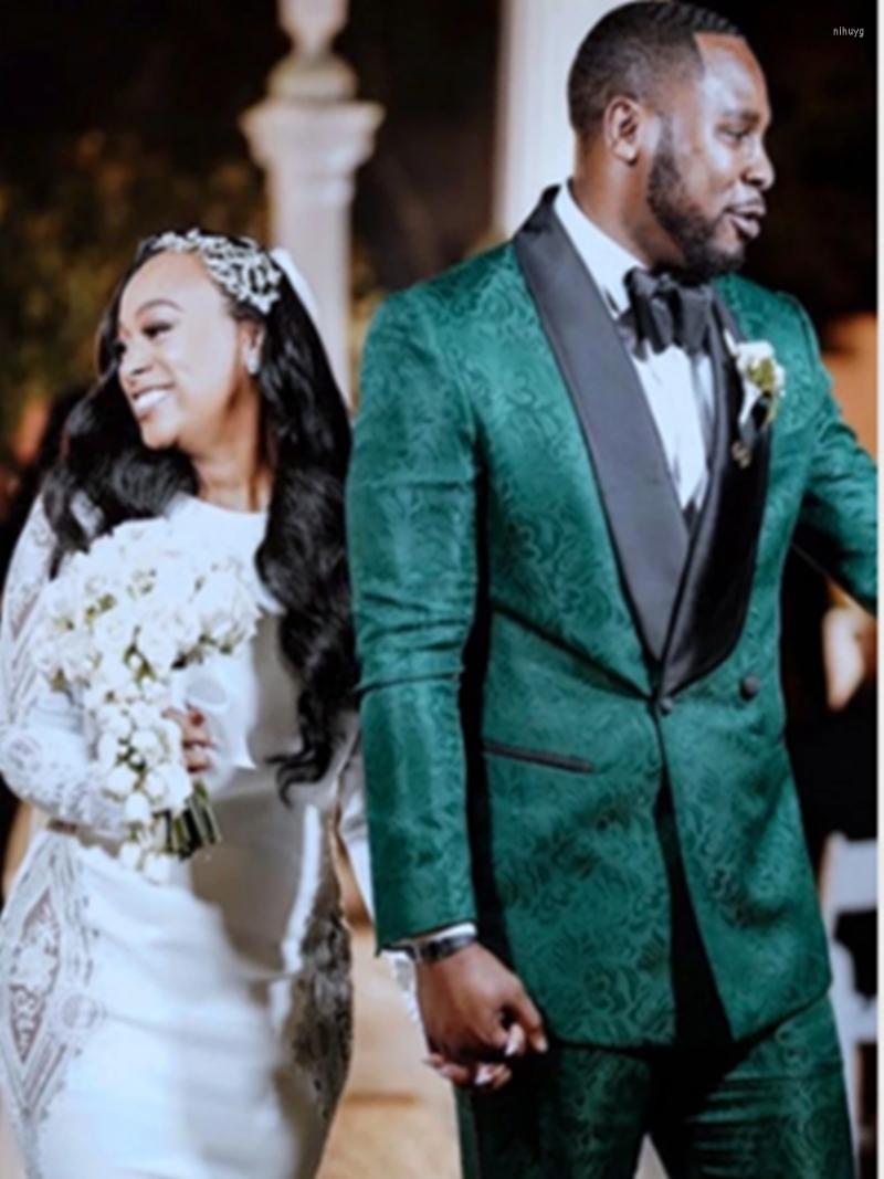

Men's Suits Customize Embossing Wedding Tuxedos Mens Suit Two Pieces Formal Business MensJacket Blazer ( Jacket Pants Tie) D273, Same as image