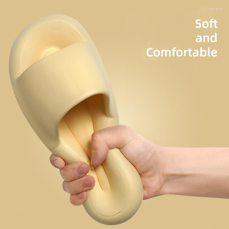 

Slippers Women Cloud Soft EVA Couple Slides Summer Beach Shoes Ladies Thick Bottom Sandal Suitable Indoor Or Outdoor, White