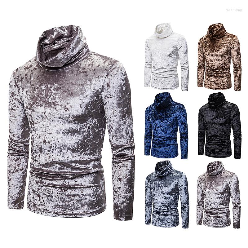 

Men's T Shirts Brand Turtleneck Shirt Men 2023 Autumn Winter Masonry Velvet Warm Long Sleeve Tshirt Slim Fit Hip Hop Tees Plus Size, Coffee t shirt