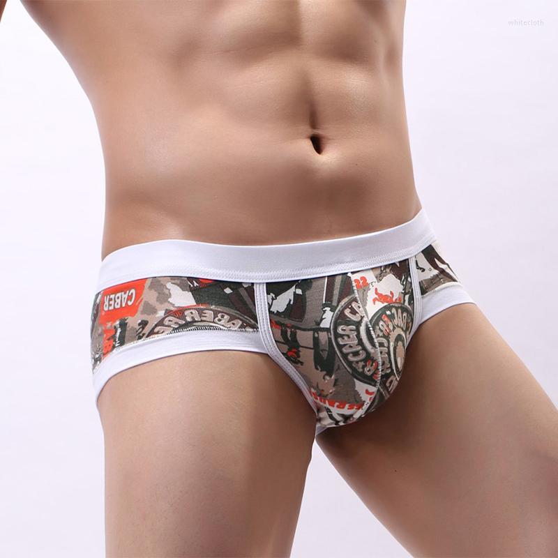 

Underpants Mens Underwear Gay Sexy Shorts Lingerie Jock Clothes Bikini Cotton Low Waist Breathable Fashion Printing Sissy Panty Panties