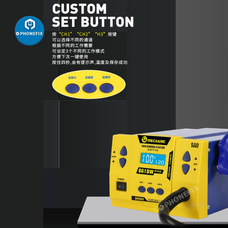 

Power Tool Sets Original MECHANIC 861DW PRO Air Rework Station LCD Digital Display Welding Soldering For Phone Motherboard Repair