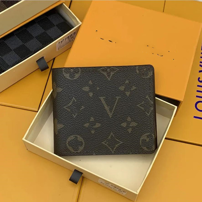 

Mens Wallet top quality Men's Gunuine Leather Wallets For Men Purse Wallet Designer Animal printed with box dustbag