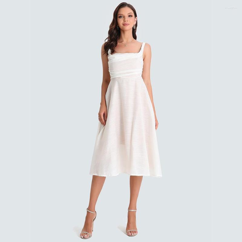 

Casual Dresses 2023 Women Sexy Backless Halter Party Dress Female Sleeveless Night Club Prom Swing Vestidos, Beige