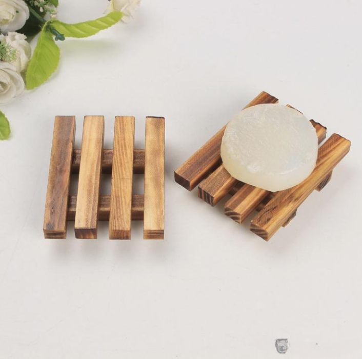 Wood Wooden Soap Dish Storage Tray Holder Bath Shower Plate Bathroom NEW Worldwide Store DHL Free SN2201