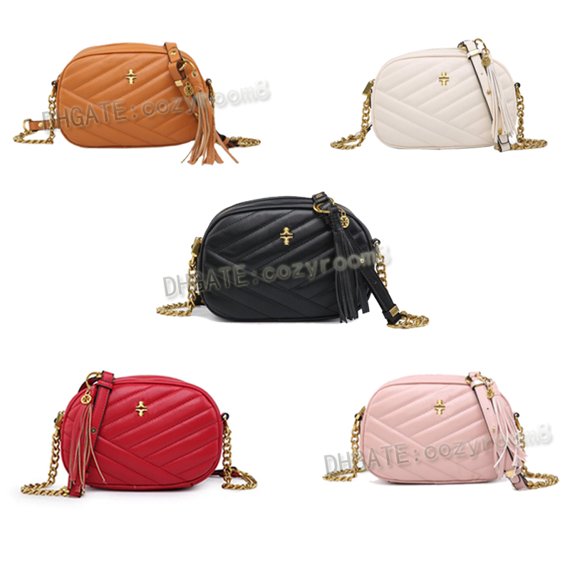 

TB bags Luxury Designer Shoulder Women's Gold chain Genuine leather T logo Handbag tote clutch flap Soft leather camera bag crossbody wallet square bag Envelope bags, Black