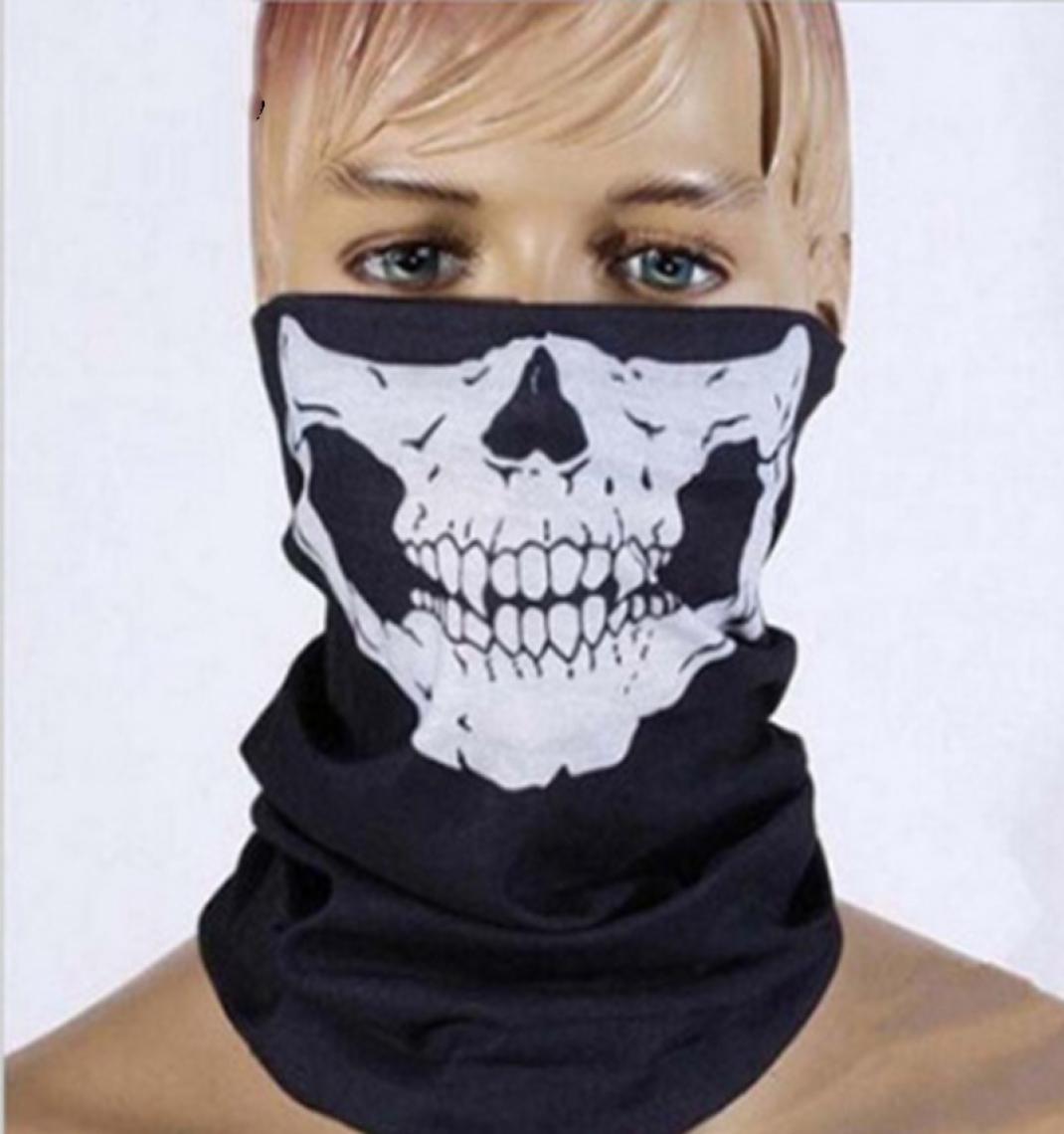 

Magic Scarves Seamless multipurpose magic headscarf riding mask Halloween props skullshaped facescarf3976706