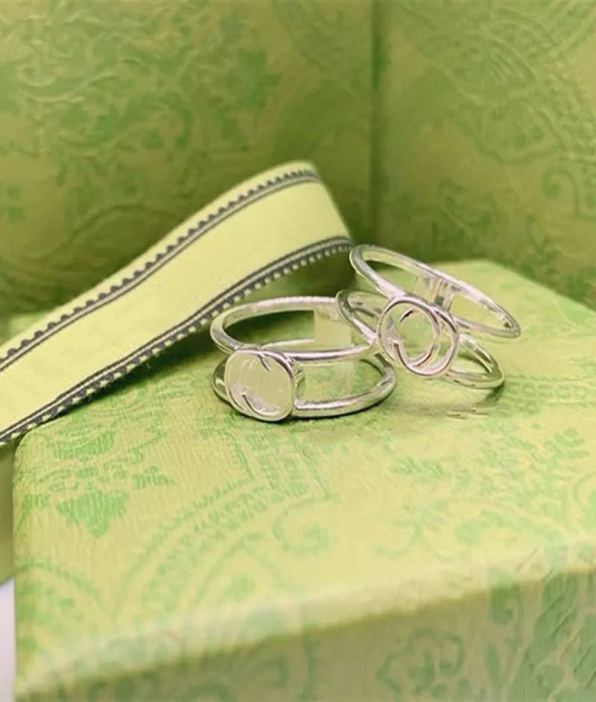 

European and American love ring Plated silver designer for woman mens engagement luxury wedding jewelry high quality1933527