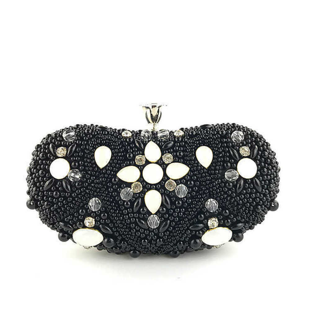 

2018 high grade heavy imitation silk handmade beaded bag fashion dinner handbag 230317, Blue