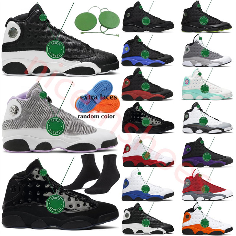 

Basketball 13s shoes men's Court Purple Playoff Black University Blue Fishing Flint Grey Starfish Black Royal Cat Bred Red Flint sports 13, Color#5