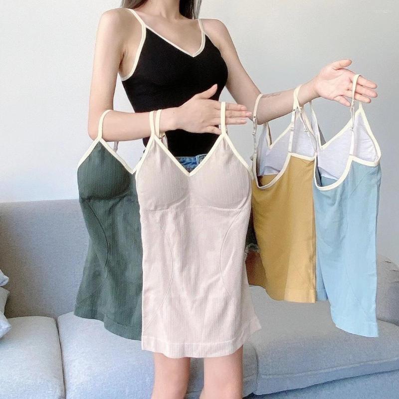 

Women's Tanks Monet 2.0 Contrast Waistcoat Wrapped Around Chest Gathered Thread Bra Sexy Beautiful Back Bottom Strap Lingerie, Black