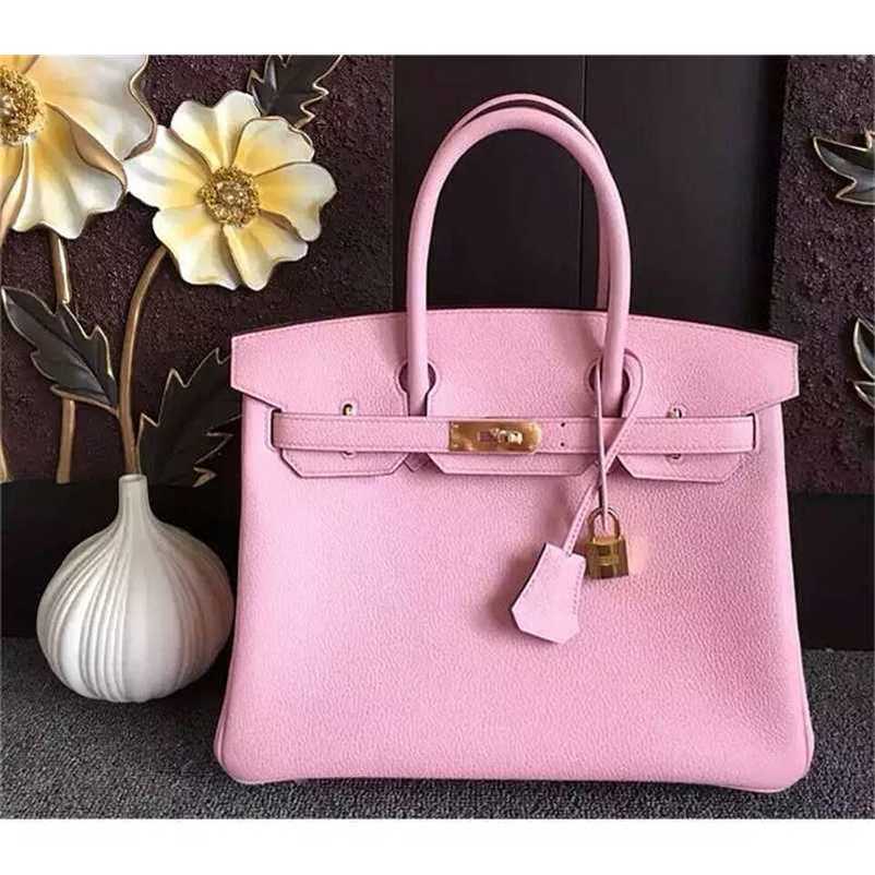 

Designer Bag Birkins Handbags 25 30 35 40 Togo Semi Handmade All Handmade Lacquered Women's Handbag Women's TSUH zc, 25cm semi handmade remarks color