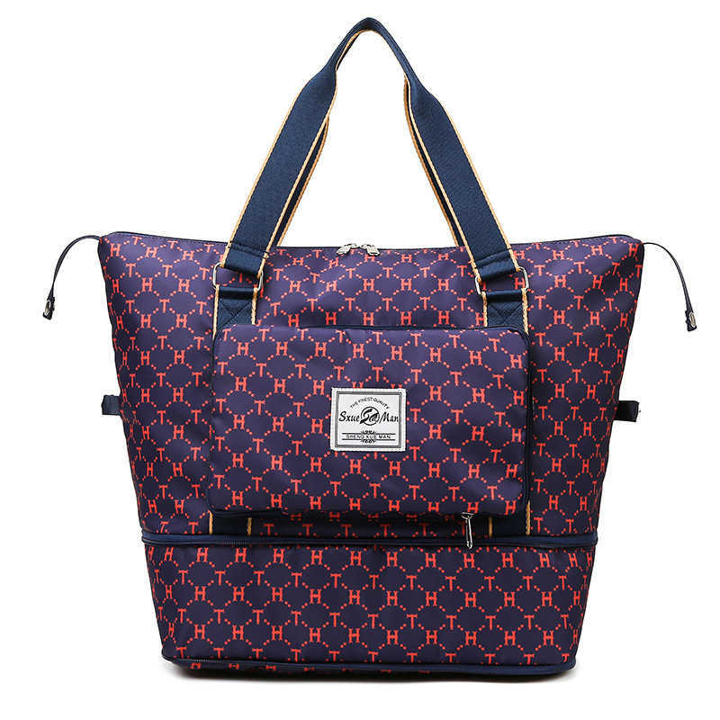 

Duffel Bags Dry Wet Separation Exercise Portable Shoulder Bag Yoga Fitness Large Capacity Travel Expandable 230316, Dark brown