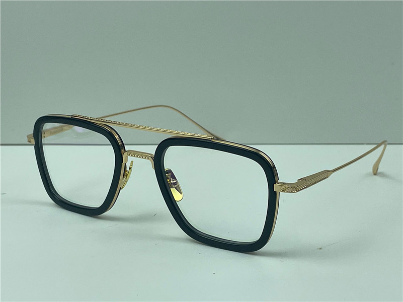 

New fashion design man square optical glasses 006 exquisite metal frames vintage popular style high end transparent lens eyewear
