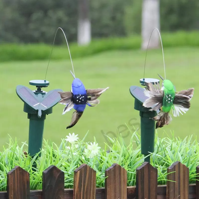 

Solar Power Dancing Flies Butterflies Garden Decorations Fluttering Vibration Fly Hummingbird Flying Birds Yard Funny Toys