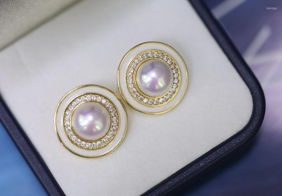 

Stud Earrings 2023 Vintage Pearl Women Natural Freshwater Jewelry Gifts