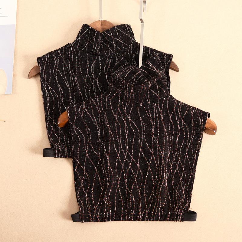 

Bow Ties Women Turtleneck Fake Collar Plus Size Sweater Blouse Tops False Stand Detachable Shirt Collars Female Nep KraagieBow