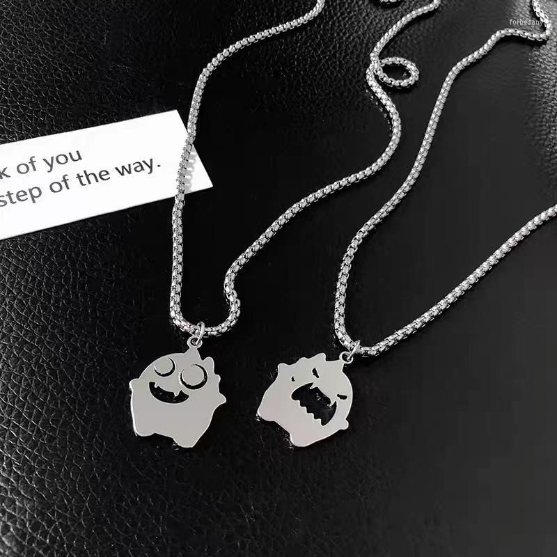 

Chains Lover Paired Puzzle Pendant Necklaces For Women Men Fashion Stainless Steel Couple Necklace Friendship Jewelry Gifts