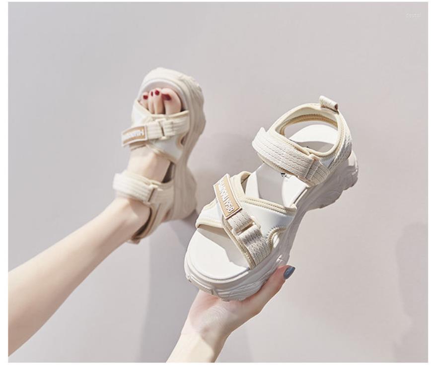 

Dress Shoes 20230Summer Sports Sandals Women's Wild Fashion Platform Thick Bottom Increase Ins Tide For Women, White
