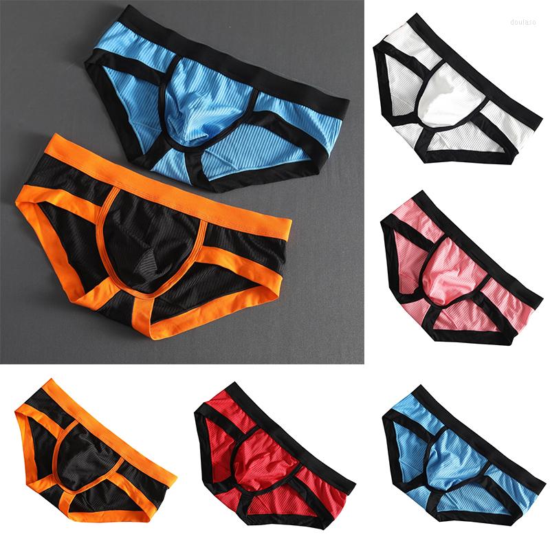 

Underpants Mens Sexy Briefs Panties Low Rise Bulge Pouch Underwear Shorts Lingeries Boxer Men, Black