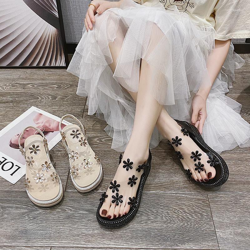 

Sandals Korean Style 2023 Platform Roman Women Shoes For, Beige