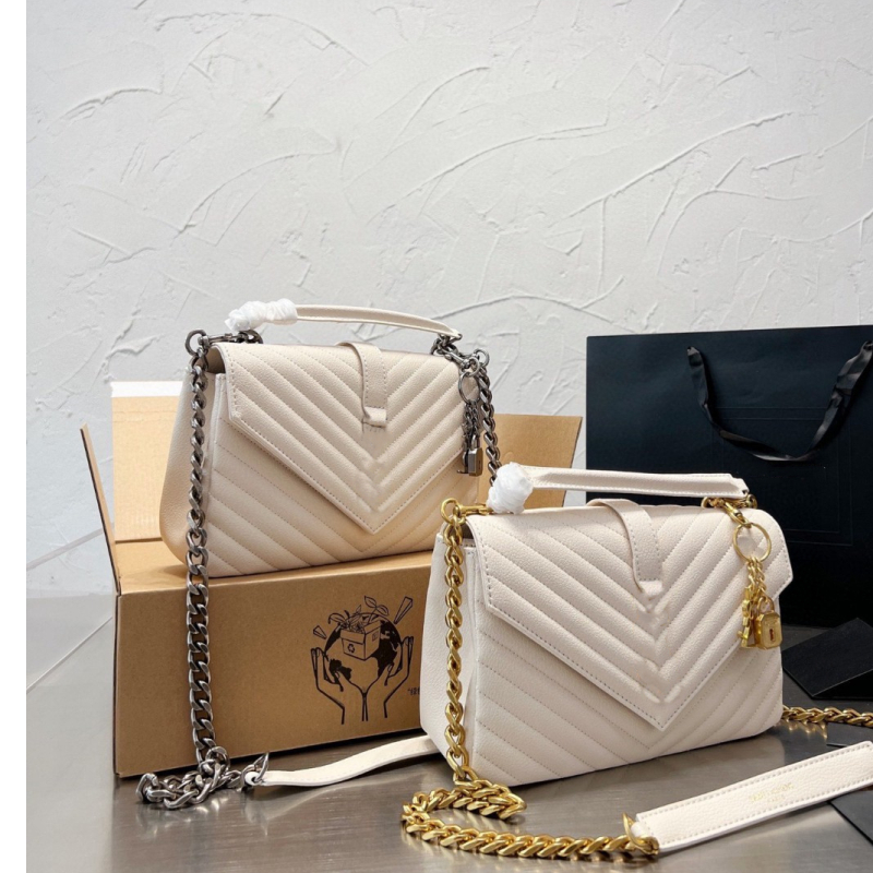 

Handbags Shoulder Bags Designer bag Women caviar Bags black calfskin classic diagonal stripes quilted chains double flap medium cross body Messenger Bag