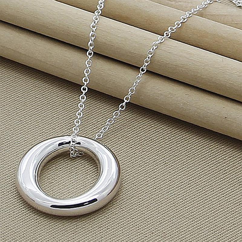 

Pendant Necklaces Women Fashion Necklace Silver Plated Letter O Wedding Party Charm Jewelry Girls Gifts