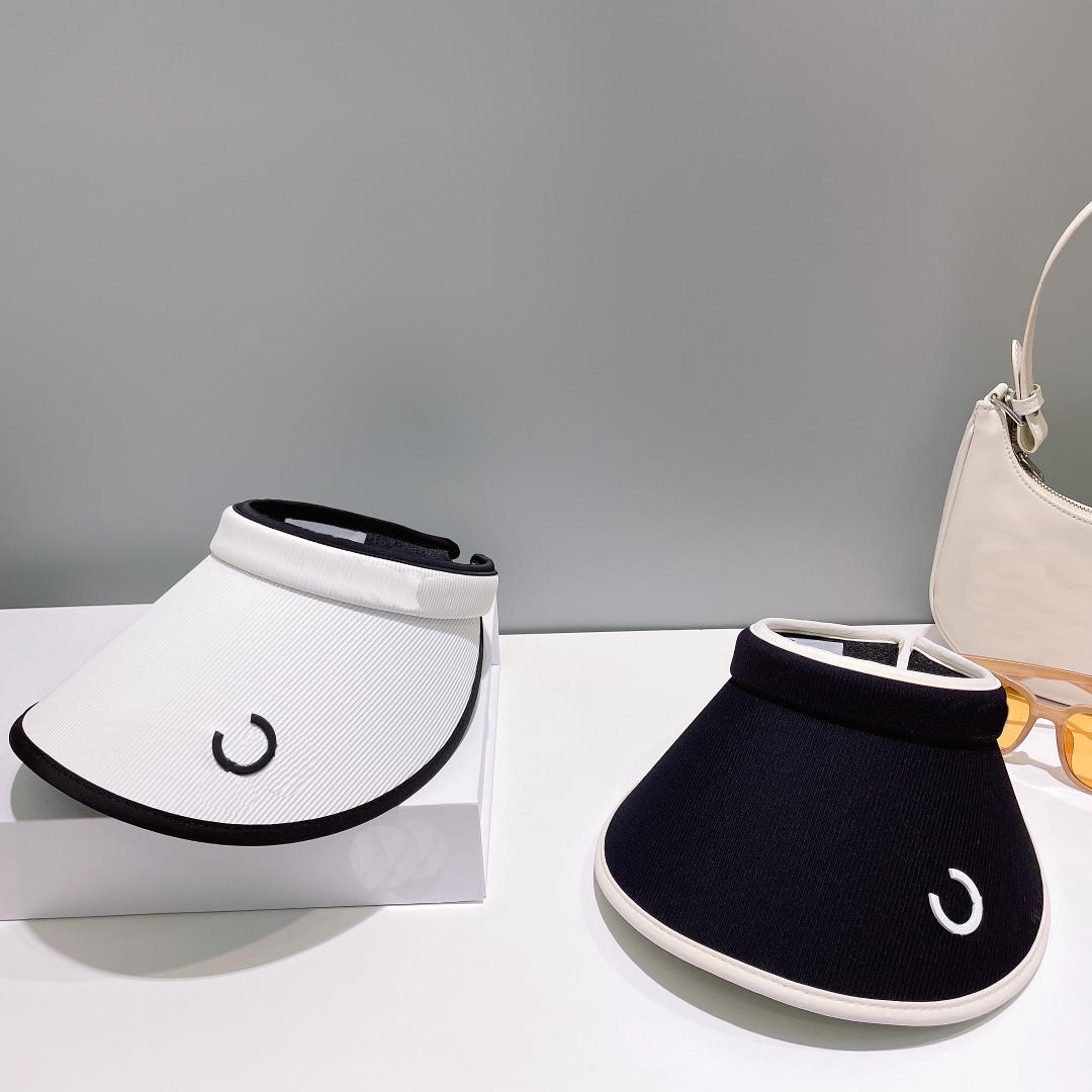 

Women Designer Hats Sun Visor Baseball Cap Mens Designers Empty Top Caps Black White Hats Sport Cap Womens Summer Bucket Hat