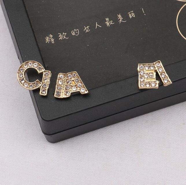 

20style Mixed 18K Gold Plated Luxury Brand Designers Letters Stud 925 Silver Geometric Women Crystal Rhinestone Pearl Earring Jewerlry