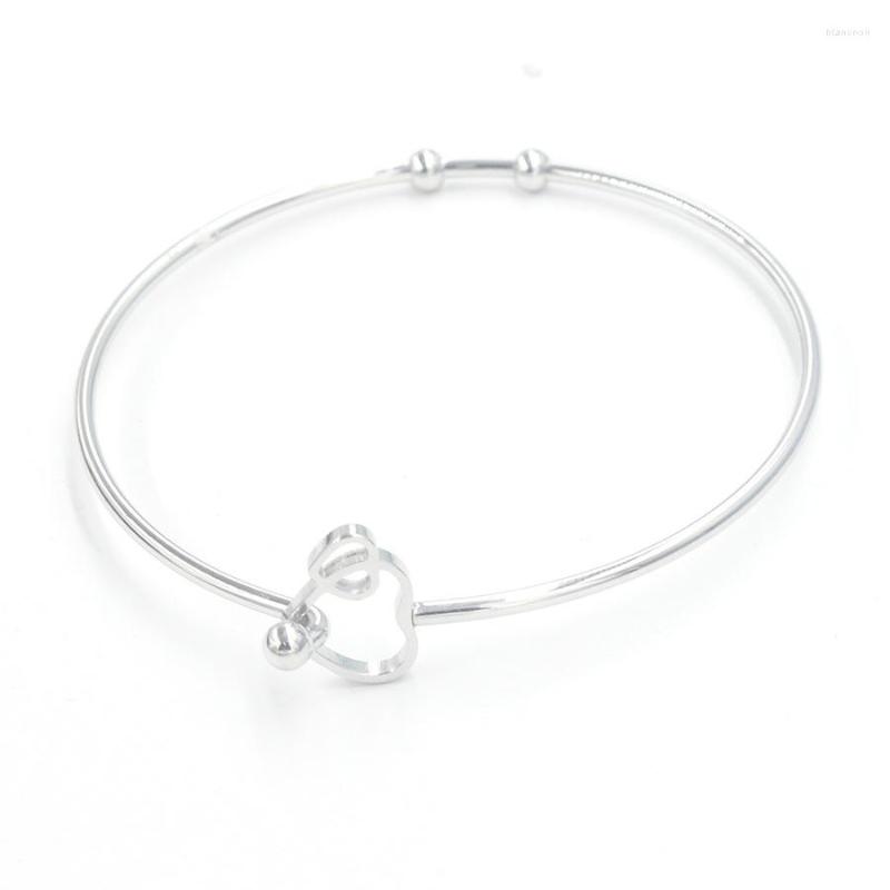 

Bangle Stainless Steel Hollow Double Heart Metal Adjustable Expandable Open Cuff DIY Bracelets 60mm Wholesale 10pcs