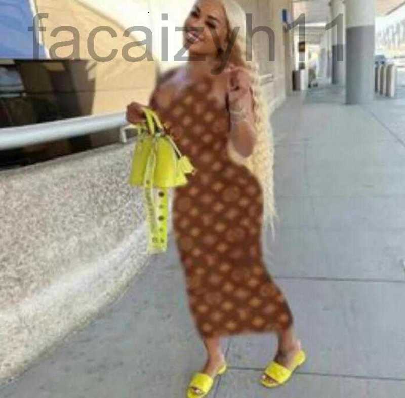 

designer V Neck Straps Dress Women Designer Sexy Sleeveless Printed NEW Luxury Female Casual Loose Party Beach Dresses P8KA