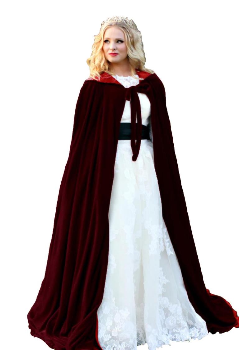 

Red lining Wedding Jacket Wraps Warm Velvet Sleeveless Hood Capes Halloween Costumes for Women Men Cosplay Bridal Cloak S6XL3913310, Green + red