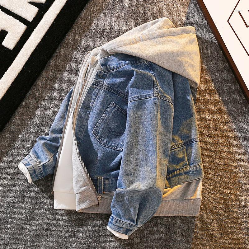 

Jackets Children's Wear Boy's Denim Jacket Spring 2023 Clothing In The Big And Autumn, Blue