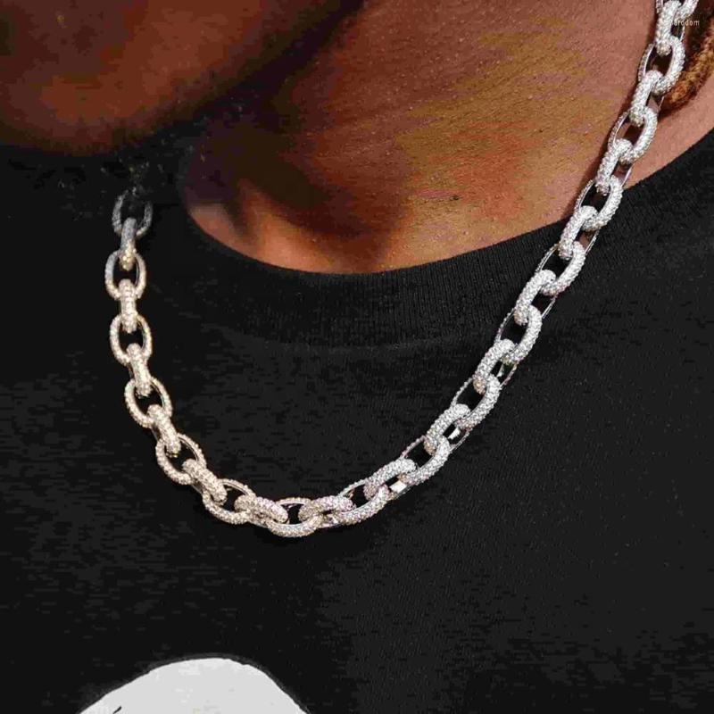 

Chains 15" 16" 18" Hip Hop High Quality Iced Out Miami Cuban Sparking Bling 5A Cubic Zirconia Box Open Link Chain Women