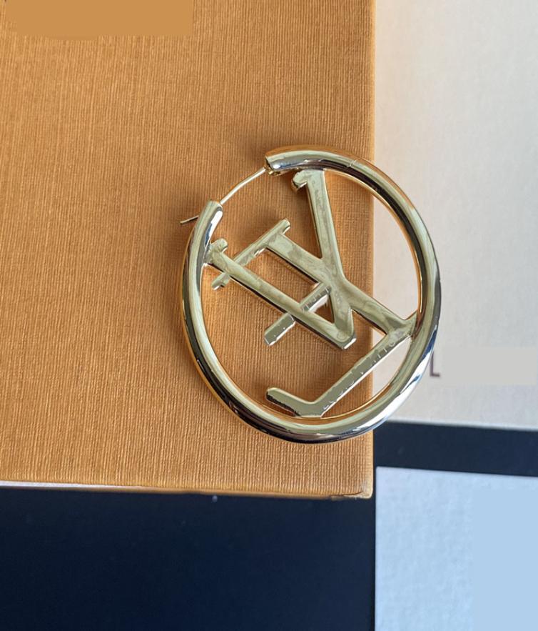 

2022 New Fashion Hoop Earrings Womens Diameter 4cm Big Circle Simple Earring for Woman High 1591347