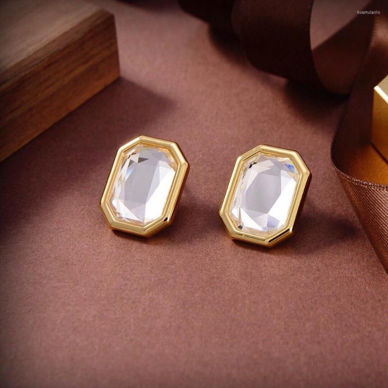

Stud Earrings 2023 Big Crystal For Women High Quality Fashion Fancy Hanging Party Fine Bijoux
