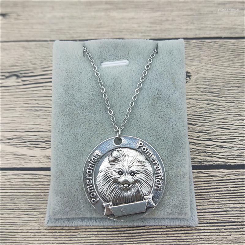 

Pendant Necklaces Vintage Retro Pomeranian Necklace High Quality Women Dog Jewelry