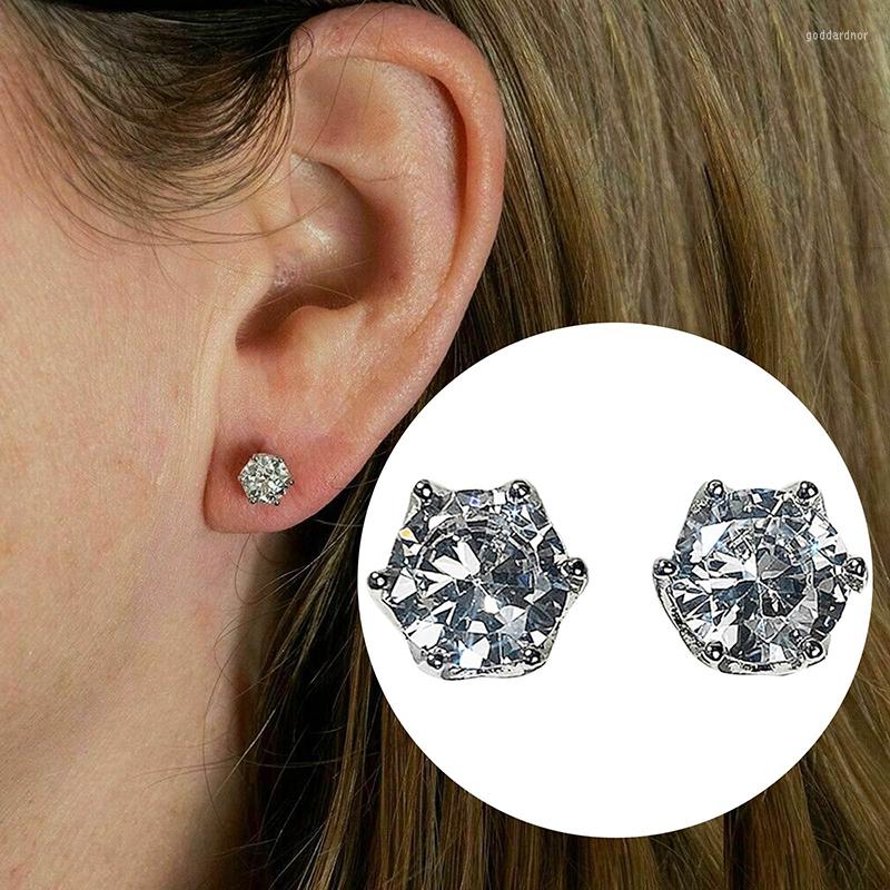 

Stud Earrings Classic Hexagon Diamond Women Girls Jewelry Fashion Pendant Birthday Valentine For Girlfriend Wife Mom