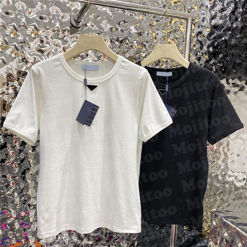 

Letter Badge T Shirts Tops Pullover For Women Black White Tees Summer Casual Loose Tshirts Top