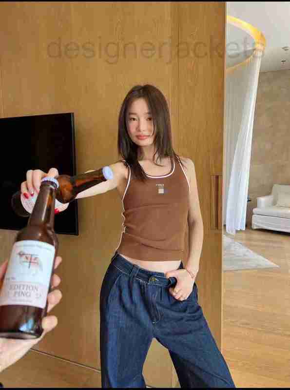 

Women' Tanks & Camis designer New Knitted Top Contrast Small Size SML Color Black White Coffee BL4G, Black3